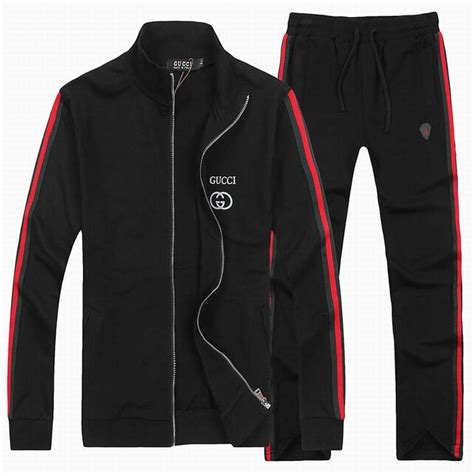 black gucci track jacket|Gucci jogging suit for men.